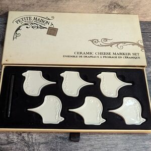 Petite Maison Ceramic Cheese Marker Set